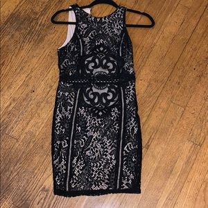 Black lace dress